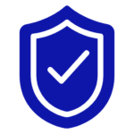 Ícone de escudo com check de verificação, simbolizando a proteção e conformidade dos sistemas da R2K com a norma NR-35 para trabalho em altura.